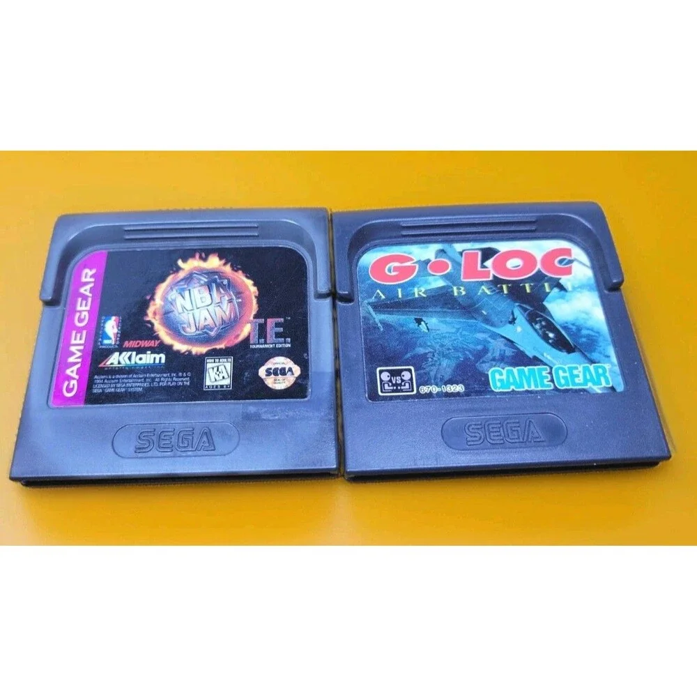 SEGA GAME GEAR games lot of 2 NBA Jam G-LOC tested working with cases